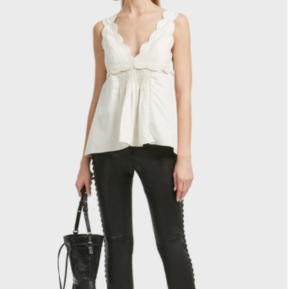 Isabel Marant Wigston Wavy Cotton Top Size 10/12 - Picture 3 of 8